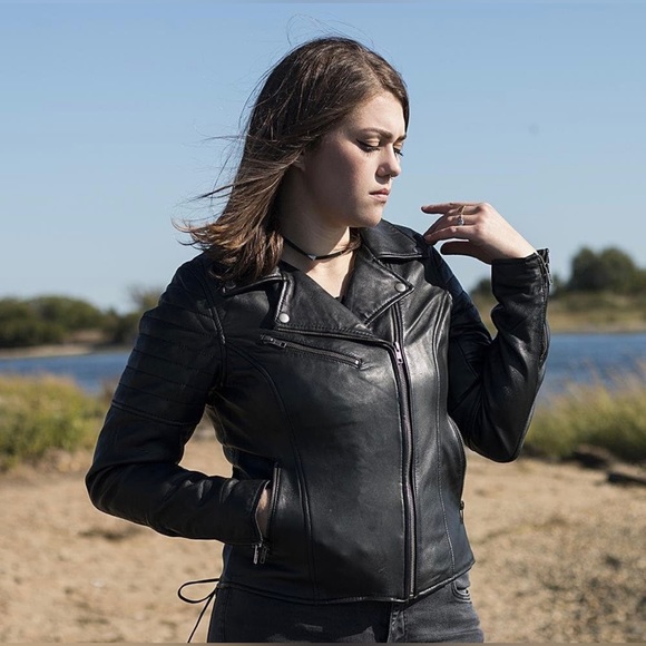 NWT Whet Blu The Princess Side-Laced Leather Jacket Size XXL - Picture 3 of 9